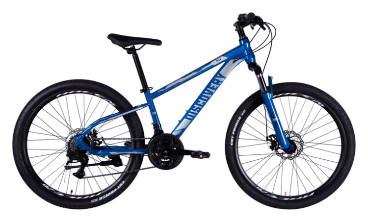 Велосипед ST 26" Discovery TREK DD FR рама-13" сине-серебристый 2025 OPS-SP-26-050