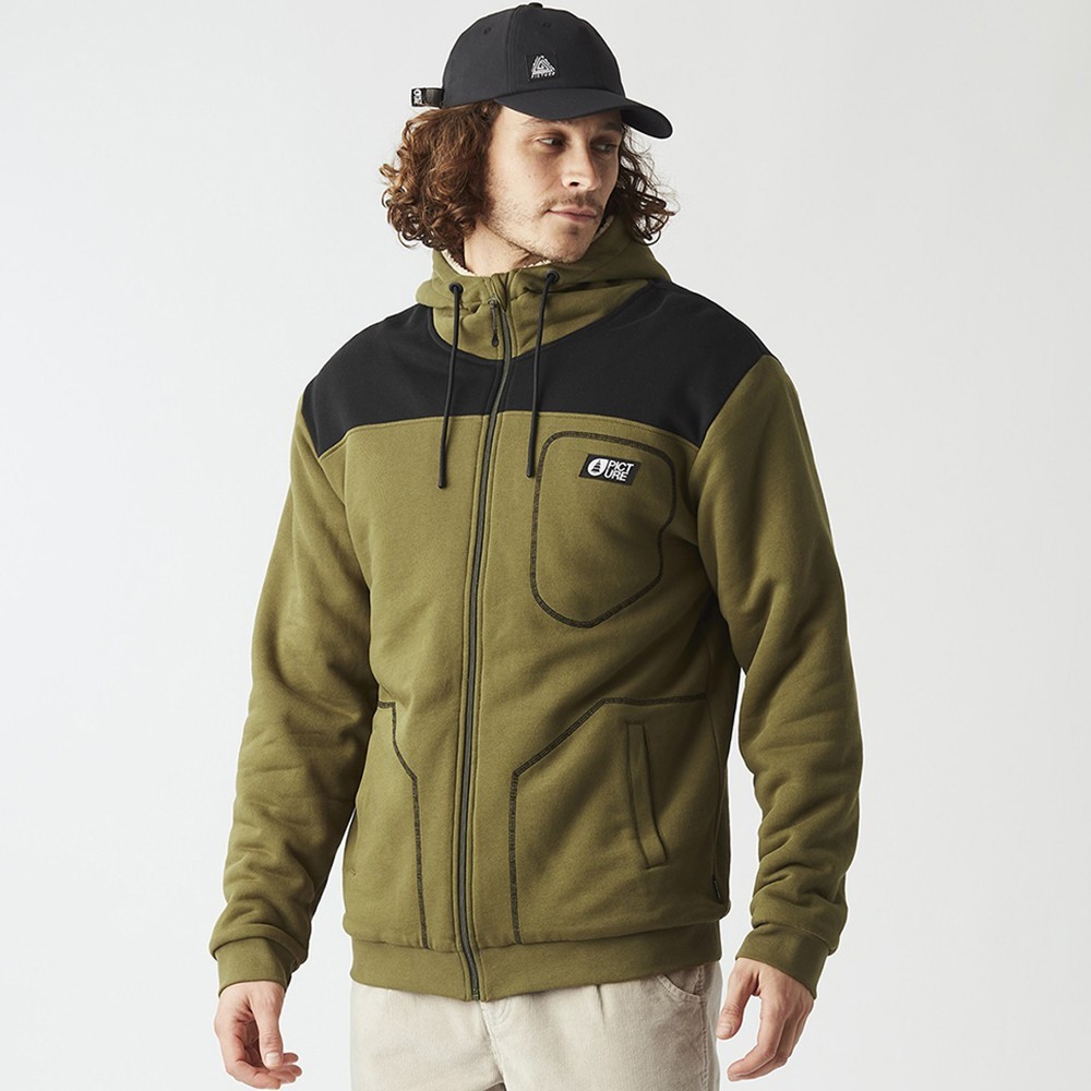 Picture Organic жіноча толстовка Basement Plush Zip tobacco L MSW0500B-L