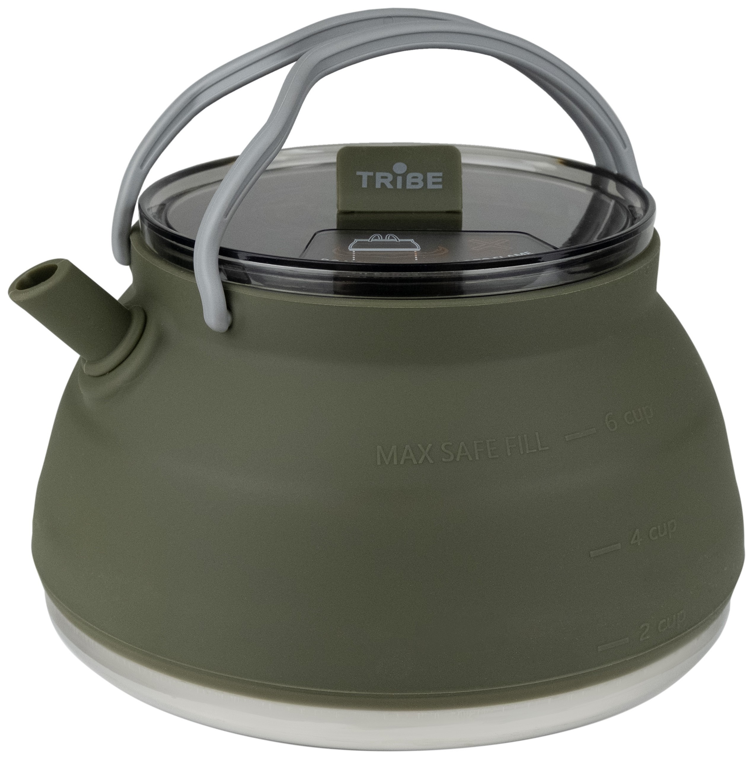 Чайник Tribe Collapsible Kettle 1,5 л силіконовий T-FF-0026, olive T-FF-0026-olive