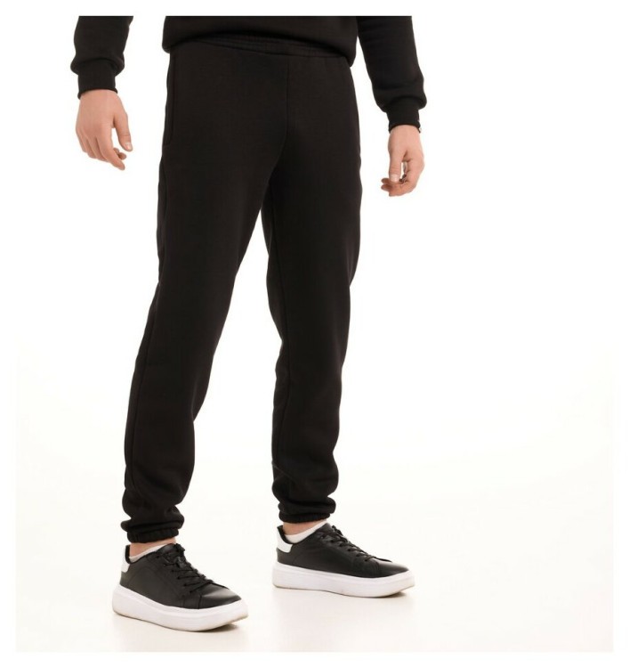 Чоловічі штани джогери з кишенями чорні Pobedov 007 ЗИМА POB_00000005041