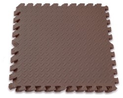 Татамі мат EasyFit SwallowTail 4 шт (60х60х1 см) пазл хвіст ластівки коричневий