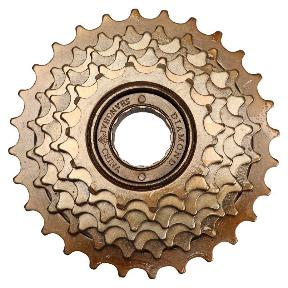 Трещотка 7 14-32Т DIAMOND PJ-34Y коричневый AM (брендированная упаковка) FRW-053