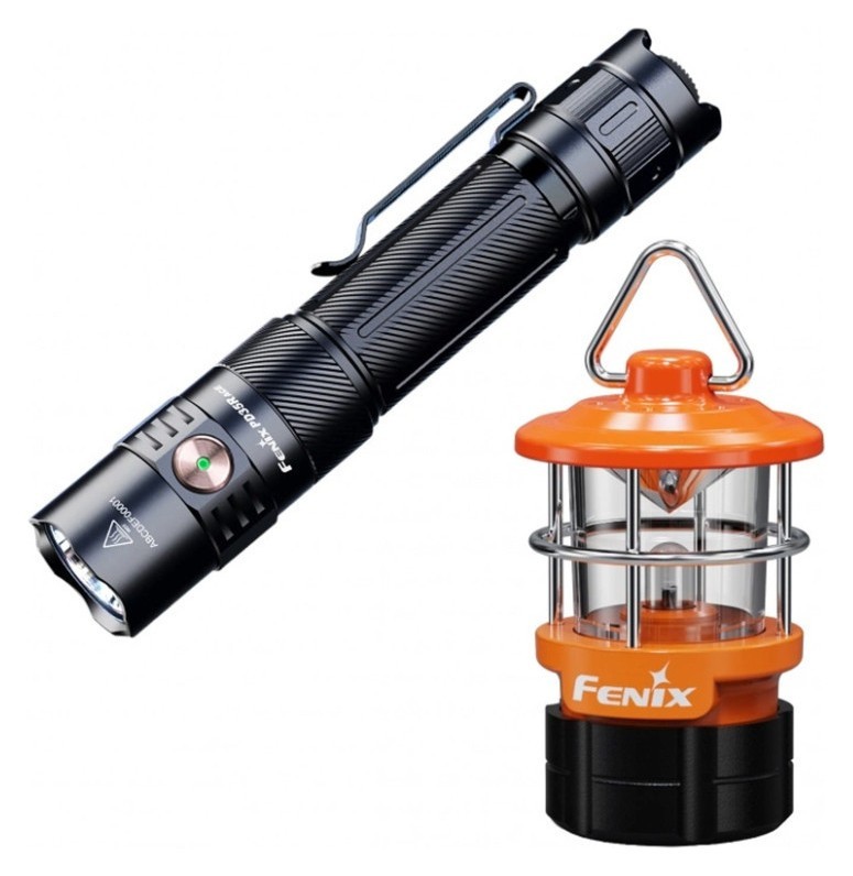 Ліхтар тактичний ручний Fenix PD35R ACE LED 2000 лм + наключний ліхтар CL01 (помаранчевий) | Лімітована серія FNR_PD35RACE-CL01O