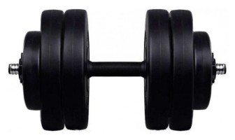 Гантель композитный RN-Sport 23 кг - 1 шт. Скакалка в подарок