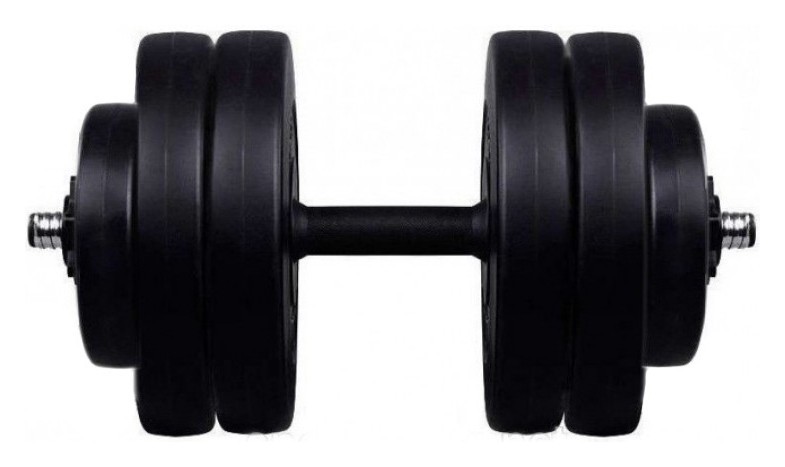 Гантель композитный RN-Sport 23 кг - 1 шт. Скакалка в подарок RNS_BD-23