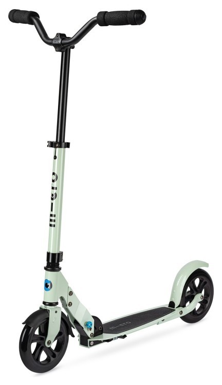 Самокат MICRO серии "Speed Deluxe" - ЦВЕТ ЗЕЛЕНОЙ ГЛИНЫ (сложный, до 100 kg, двухколесный) SA0211