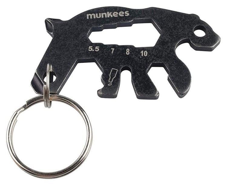 Munkees 2536 брелок-мультиинструмент Tool Bear black 2536-BK