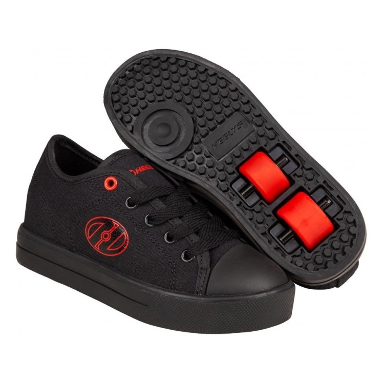 Роликові кросівки Heelys Classic X2 HE100969 Black Red Logo Canvas 8723711