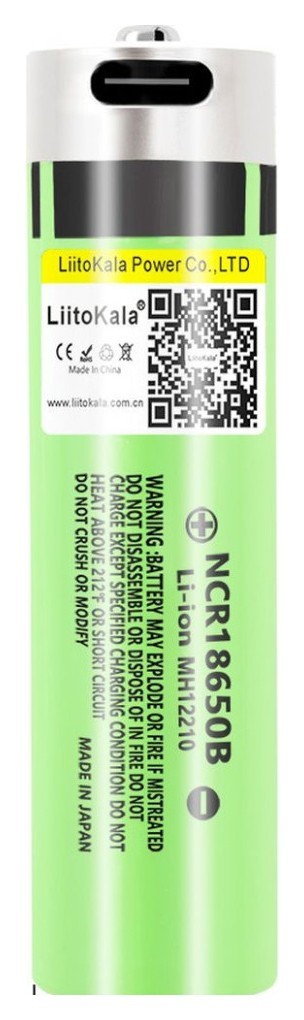 Акумулятор LiitoKala Lii-USB-34B 18650 3400mah FNR_Lii-USB-34B