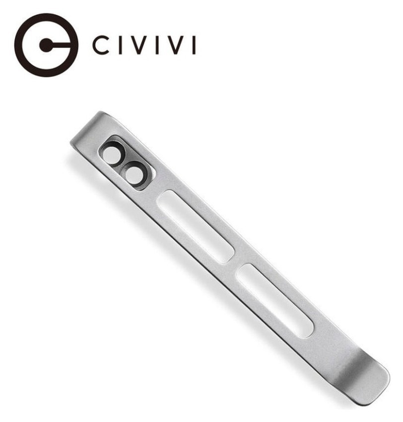 Кліпса кишенькова сталева Civivi без гвинтів CA-06B-V1 FNR_CA-06B-V1
