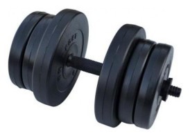 Гантель разборный композитный RN-Sport 20 кг - 1 шт. + Скакалка в подарок