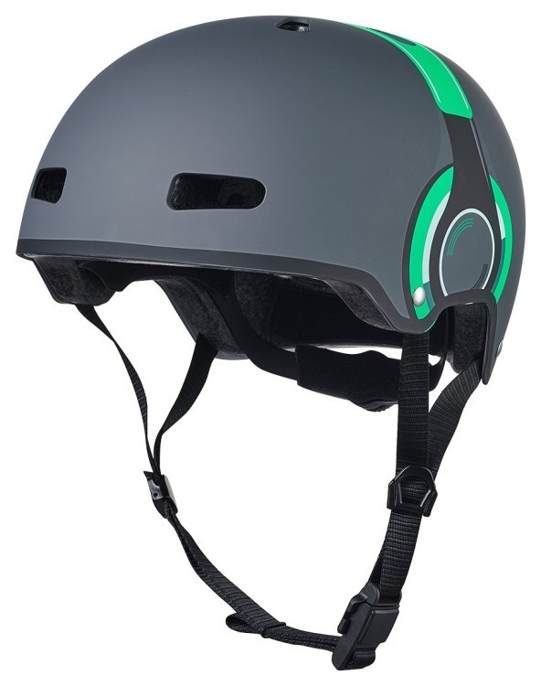 Захисний шолом MICRO - ЗЕЛЕНИЙ З МАЛЮНКОМ НАВУШНИКІВ (52-56 cm, M, світло) AC2111BX