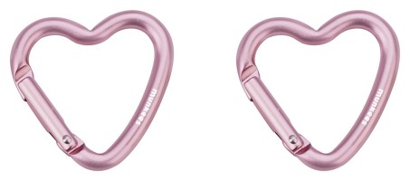 Munkees 32201 карабины Mini Heart 2-Pack pink