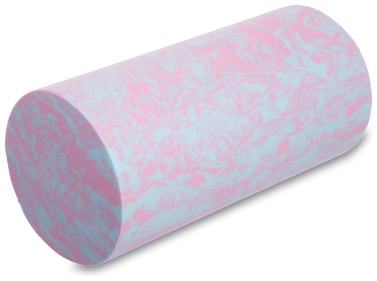 Роллер для занятий йогой Zelart EVA FI-1731 l-30см (d-15см) малиновый-голубой 1059261