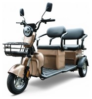 Электроскутер трехколесный SPACE SHUTTLE XL 72B 1000Вт 20А*г барабан/барабан свинцово-кислотный коричневый 2026