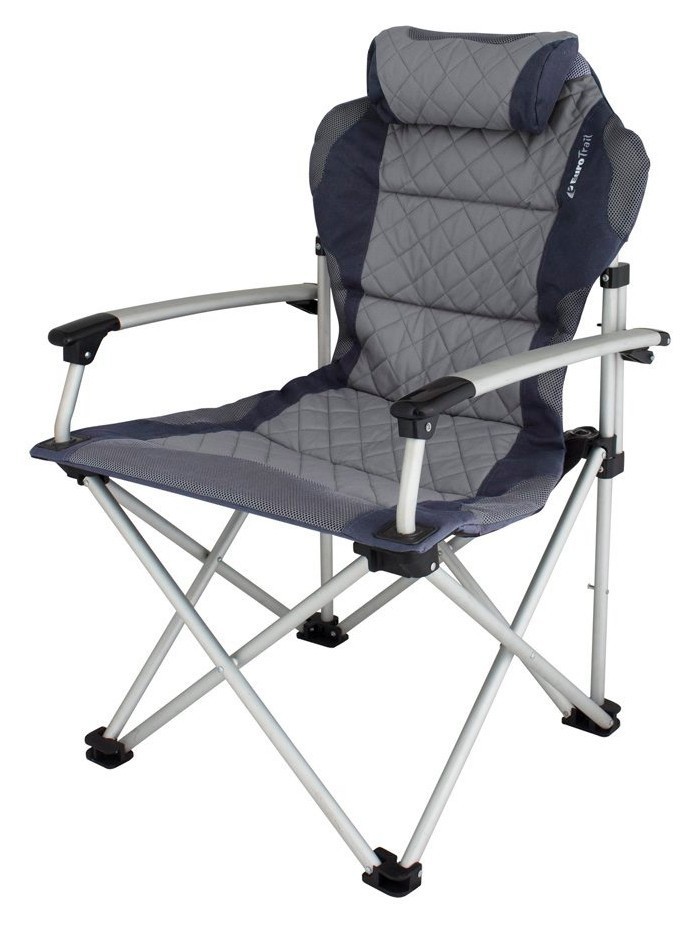 Стул туристический Eurotrail CORSICA Silver grey/charcoal (ETCF0036) RCH_13682