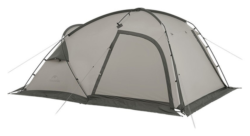 Палатка двухместная с большим тамбуром и навесом Naturehike Shandi CNK2300ZP017, серая FNR_6976023925122