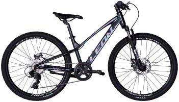 Велосипед AL 24" Leon JUNIOR DD CS рама-12" чорний 2025