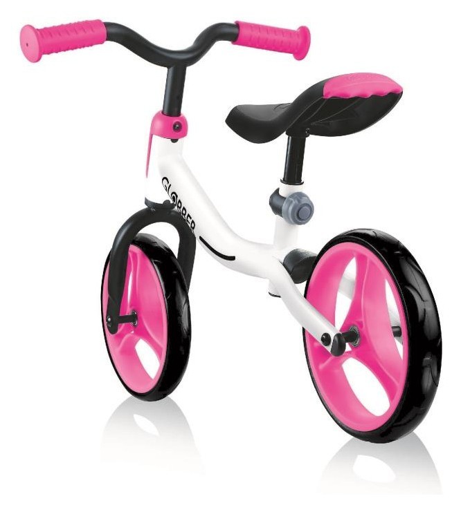 Биговел (самокат) GLOBBER серии GO BIKE, белый/красный, до 20кг, 2+, 2 цв. 230мм DWT_610-162
