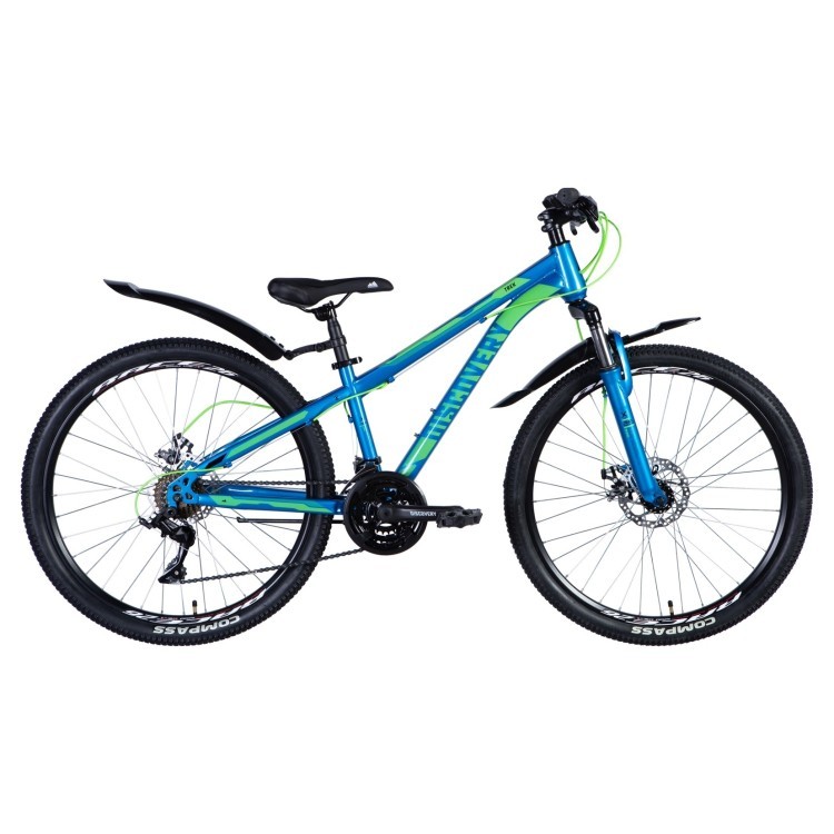 Велосипед ST 26" Discovery TREK AM DD рама- с крылом Pl 2024 (синий) OPS-DIS-26-559