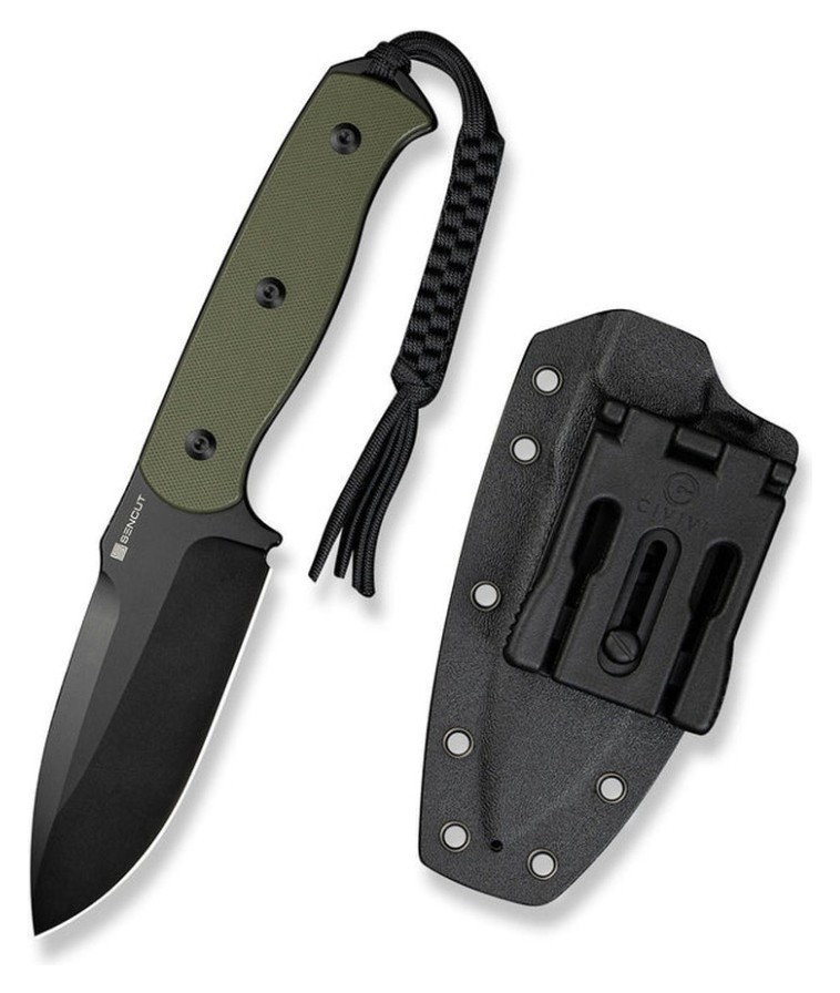 Ніж фіксований мисливський Sencut Toxodon, (11.6 см) 9Cr18MoV / G10 темно-зелений FNR_S24036-2