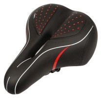 Сідло з замком 260*190 мм AZ-501 чорний з червоним