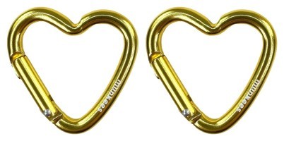 Munkees 3222 карабины Mini Heart 2-Pack gold