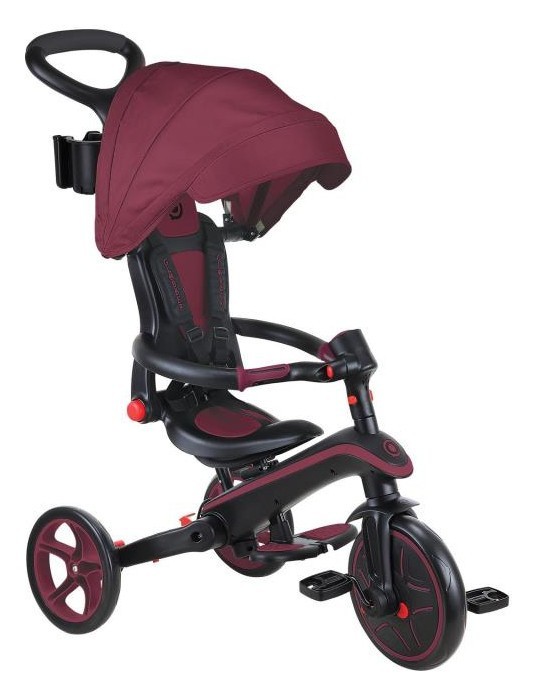 Велосипед детский GLOBBER серии EXPLORER TRIKE FOLDABLE 4в1, бордовый, до 20кг, 3 колеса DWT_732-202-2
