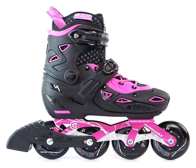 Дитячі розсувні ролики Flying Eagle S9 dual density рожеві 27-31 ROL_11447
