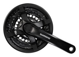 Шатун AL L170мм 28-38-48Т під квадрат чорний SHIMANO FC-TY501