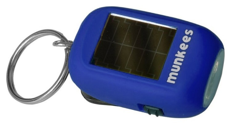 Munkees 1101 брелок-фонарик Mini Solar-Dynamo Flashlight dark blue 1101-DB