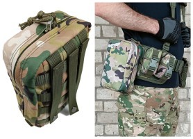 Підсумок аптечка тактична MOLLE мультикам для РПС, разгрузки або жилету
