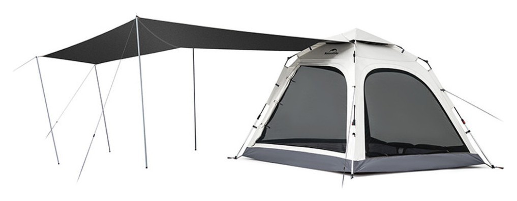 Намет чотиримісний із тентом автоматичний Naturehike Ango CNK2550WS010, сірий FNR_6975641888123