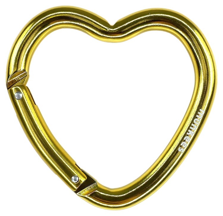 Munkees 3223 карабин Heart gold 3223-GD