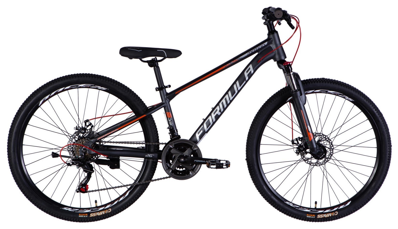 Велосипед AL 26" Formula MOTION DD FR рама-13" темно-сірий 2026 OPS-FR-26-808