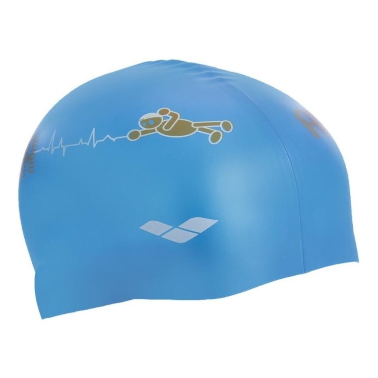 Шапочка для плавания детская ARENA KUN JUNIOR CAP AR-91552-90 (силикон), голубая 9186691