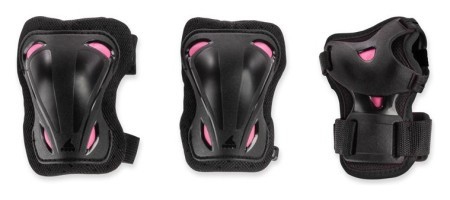 Защитный комплект Rollerblade SKATE GEAR W 3 PACK L Black/Raspberry (069P0500)