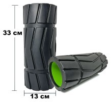 Массажный ролик EasyFit Rover 33 см Черный