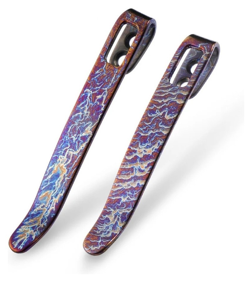 Кліпси кишенькові титанові 2 штуки Civivi без гвинтів T002A FNR_T002A